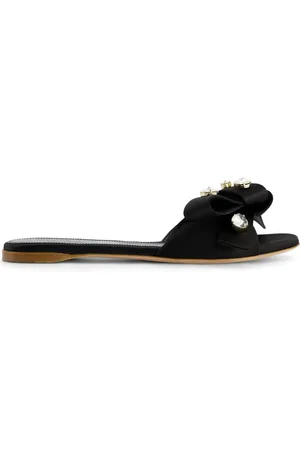 Giambattista Valli Crystal-embellished leather sandals