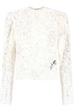 Isabel Marant Neline lace long-sleeve top