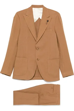 LARDINI Brooch-detail suit