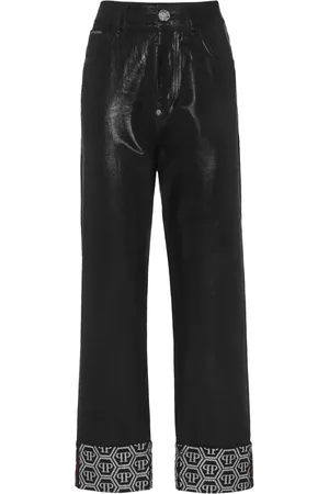 Philipp Plein Monogram-pattern trousers