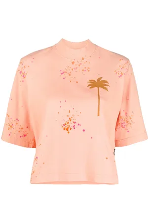 Palm Angels PXP Palm Tree-print cropped T-shirt