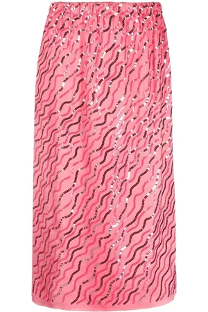 Marni Sequin-embellished A-line skirt
