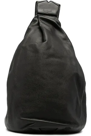 YOHJI YAMAMOTO Logo-embossed leather backpack