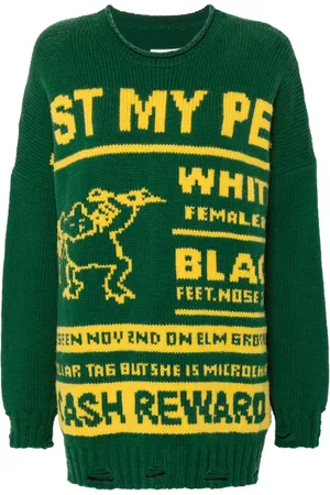 Maison Margiela Intarsia-knit sweater