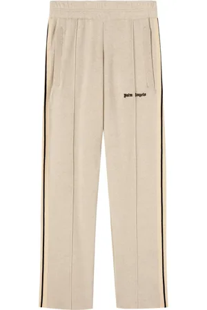 Palm Angels Logo-embroidered knitted track pants