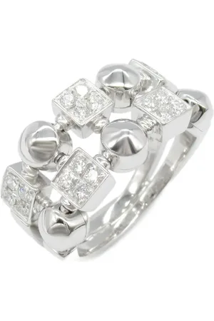 Bvlgari 2010s 18K white gold Lucia ring