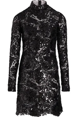 Giambattista Valli Sequinned macram?? mini dress