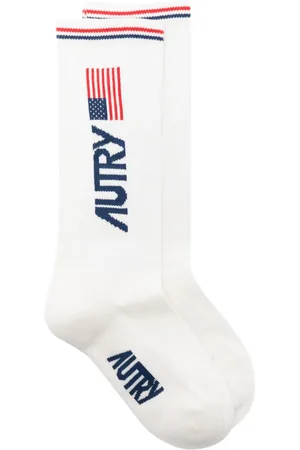 Autry Intarsia-logo knitted socks