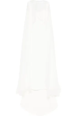 Atu Body Couture Detachable-cape maxi dress