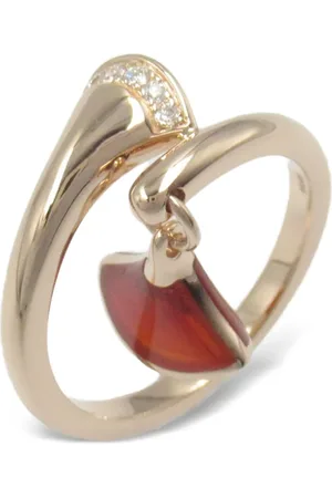 Bvlgari 2010s 18K rose Diva Dream diamond ring