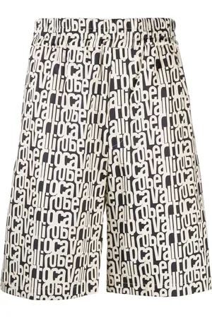 Roberto Cavalli Logo-print elasticated shorts