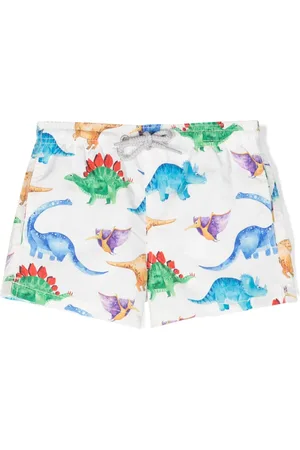 MC2 SAINT BARTH Jean dinosaurs-print swim shorts