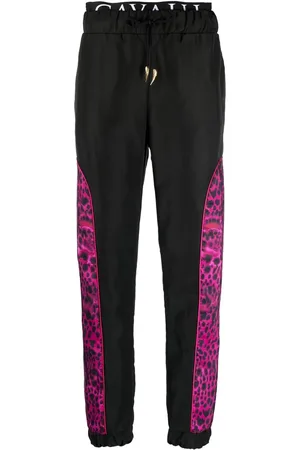 Roberto Cavalli Printed-panel track pants