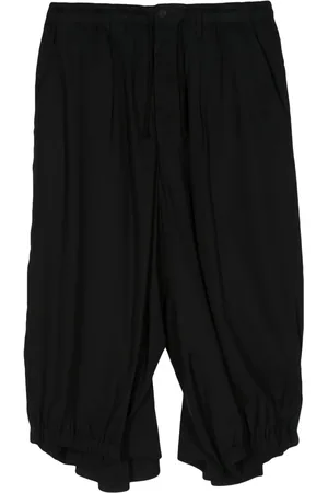 YOHJI YAMAMOTO Drawstring-waist crow trousers