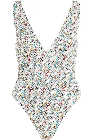 Tommy Hilfiger Monogram-pattern swimsuit