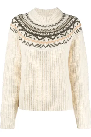 Isabel Marant Intarsia-knit long-sleeve jumper