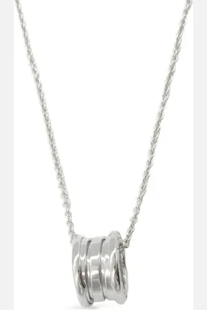 Bvlgari 2010s 18K white gold B-Zero1 necklace