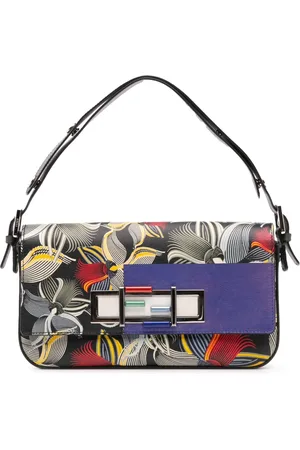 Fendi 2010-2024 Leather Orchid Print 3Baguette shoulder bag