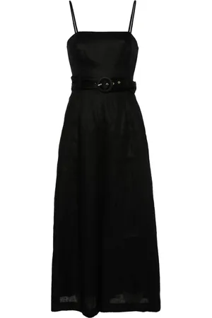 ZIMMERMANN Golden belted linen jumpsuit