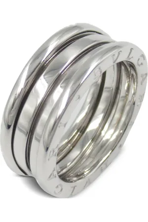 Bvlgari 2010s 18K white gold B-Zero1 ring
