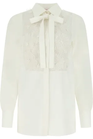 VALENTINO GARAVANI Appliqué-detail long-sleeve shirt
