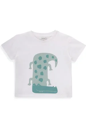 KNOT Alligator-print organic cotton T-shirt