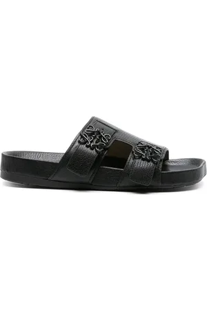 Loewe Anagram-buckle leather slides
