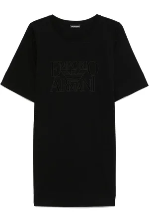 Emporio Armani Logo-embroidered T-shirt min dress