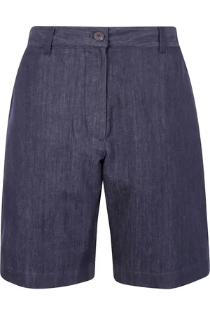 STUDIO NICHOLSON Linen-blend shorts