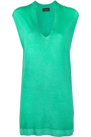 Roberto Collina V-neck sleeveless sweater