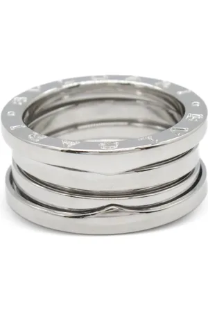 Bvlgari 2010s 18K white gold B-Zero1 ring