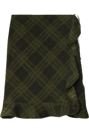 Burberry Check Silk Wrap skirt