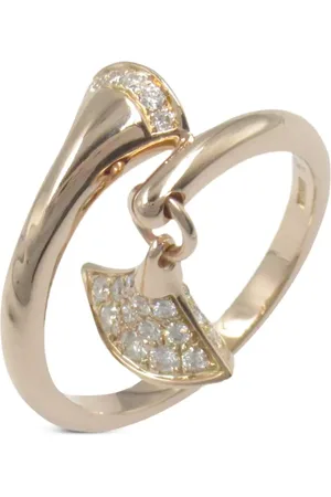 Bvlgari 2010s 18K rose gold Diva Dream diamond ring