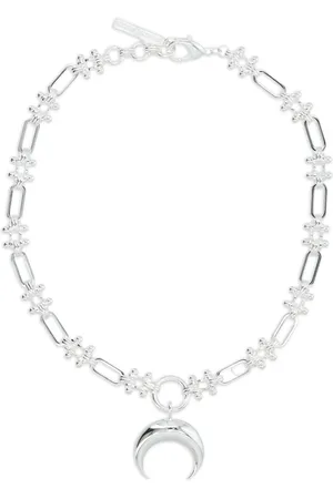 Marine Serre Crescent Moon necklace