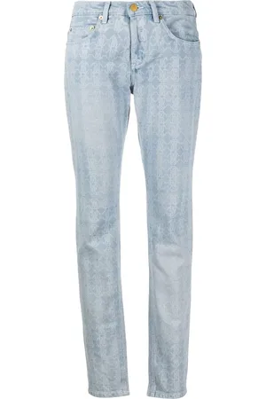 Roberto Cavalli Monogram skinny jeans
