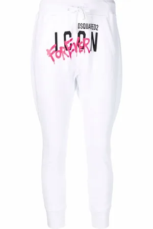 Dsquared2 Logo-print high-waisted trousers