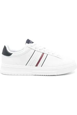 Tommy Hilfiger Leather logo-debossed sneakers