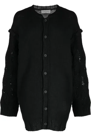 YOHJI YAMAMOTO Drop-shoulder wool cardigan