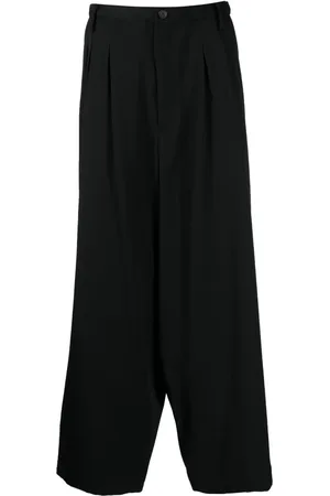 YOHJI YAMAMOTO Tapered-leg pleat-detail trousers