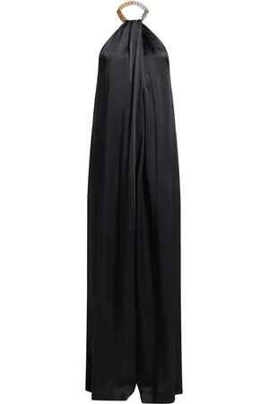 Stella McCartney Chain halterneck satin jumpsuit