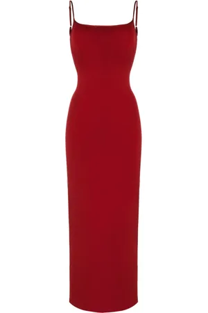 GALVAN Bella V-back maxi dress