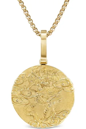 David Yurman 18kt yellow Dragon amulet (30.9mm)