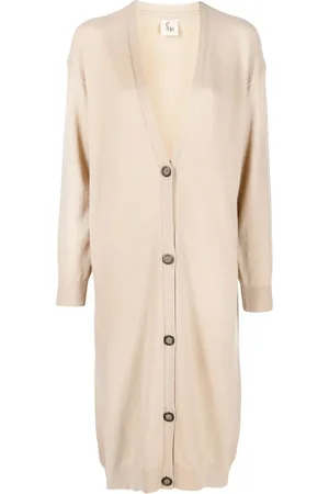 Paula V-neck cashmere cardi-coat