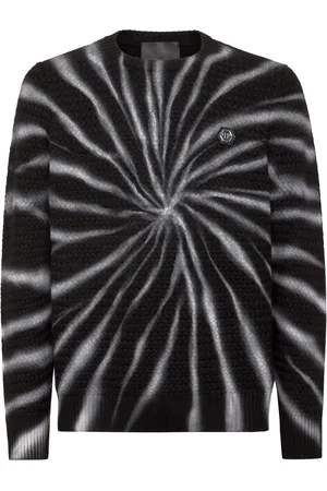 Philipp Plein Tie-dye print wool jumper