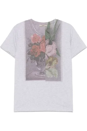 ODEEH Floral-print T-shirt