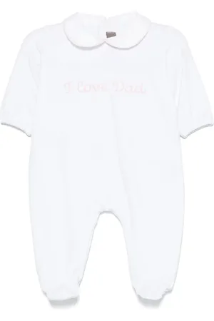 LITTLE BEAR Slogan-embroidered pyjamas