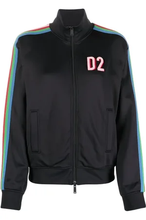 Dsquared2 Side-stripe zip-up sweatshirt