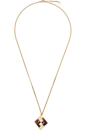 Fendi FF-pendant necklace