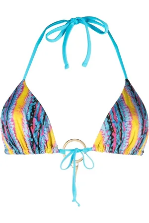 Roberto Cavalli Logo-charm bikini top