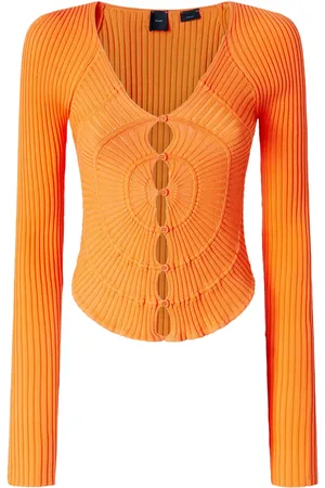 Pinko V-neck ribbed cardigan